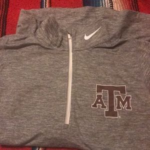 Texas A&M University Nike mock-neck pullover